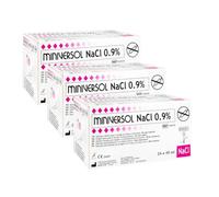 VERSOL | Miniversol® Chlorure de Sodium | NaCl 0,9% | Solution stérile | Rinçage nasal & opthalmique, des plaies & brûlures | Sans Latex, Sans DEHP | Lot de 3 Boites de 24 ampoules de 45 ml