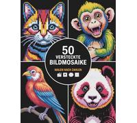 Versteckte Bildmosaike Malen nach Zahlen: Geheime Bilder entdecken - ein kreatives Malen nach Zahlen Malbuch für Erwachsene