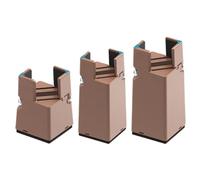 Verstellbare Möbelfüße Aus Metall, 4er-Set Tischbeinerhöhungen Bett, Couch, Schrank Couchtisch, Möbelaufitzer In 3 Höhen Zur Individuellen Anpassung, Geeignet Für Möbelbeine Von 2,2 Bis 4,4 Cm, Far