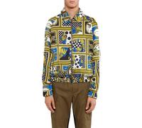 Versus Versace - Veste Élégante en Or/Bleu Clair - Homme - Vestes - Multicolore - Taille: S