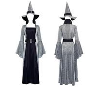 VersusModa Sorcière Robe de carnaval Halloween Cosplay Witch Costume STREGA011 (M)