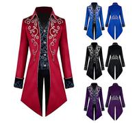 VersusModa Veste Homme XVIIIe siècle Carnaval Prince Théâtre Vintage Jacket EPOCA06 (Rouge Vin, M)