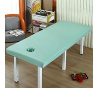 Vert,70x185cm/2.2x6ft,Massage Draps De Lit De Massage Draps Avec Trou De Visage,Complet Couvercle De Lavable Massage Tobe Ajusté Couvercle De Lit De Salon De Beauté