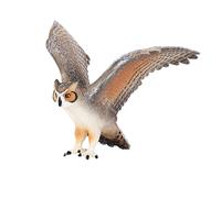 Vert à Cornes Chouette Oiseau Jouet Figurine 9 CM Longueur Env. Mojo Fun 387284