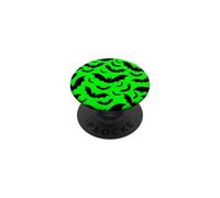 Vert Acide Halloween Vampire Chauve-Souris Gothique Effrayant Macabre Horreur PopSockets PopGrip Adhésif