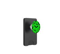 Vert Acide Halloween Vampire Chauve-Souris Gothique Effrayant Macabre Horreur PopSockets PopWallet pour MagSafe