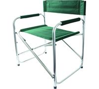 Vert Administration Chaise Pliante Avec Bras Aluminium Toile Camping Jardin