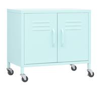 Vert Armoire de rangement, CLARENCE, Buffet/Armoire latérale, Menthe 60x35x56 cm Acier LV2274