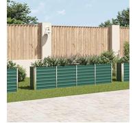 Vert Balconnière/Bac à Fleurs Protection UV - Jardinière 320x40x77cm Acier galvanisé Vert &HSF5079374