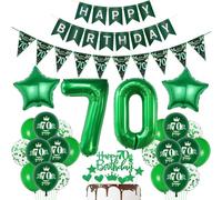 Vert Ballon 70 ans anniversaire Décoration Gâteau 70 ans anniversaire femme homme Décoration anniversaire 70 ans homme femme Vert Ballon 70 ans anniversaire Décoration 70 ans femme homme Ballon