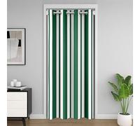 Vert Blanc Stripes Rideaux Exterieur d'entrée Chaleur Rideau de Porte 150x203cm Géométrique Résumé Rideau Occultant Rideaux Moderne l'art des Rayures Rideaux Interieur Salon Chambre