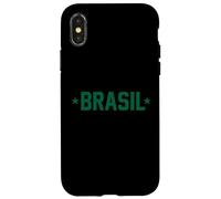 Vert Brasil Varsity Athletic Coque pour iPhone X/XS