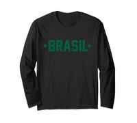 Vert Brasil Varsity Athletic Manche Longue
