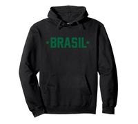 Vert Brasil Varsity Athletic Sweat à Capuche
