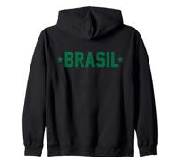 Vert Brasil Varsity Athletic Sweat à Capuche