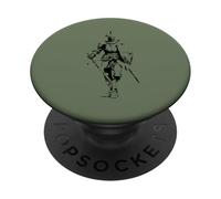 Vert - Chevalier Épée et Bouclier Guerrier PopSockets PopGrip Adhésif