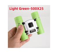 (Vert clair-500x25) Jumelles colorées professionnelles BAK4 Optics HD Télescope puissant longue portée