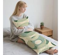 Vert Coussin de Grossesse 50x180cm Oreiller de Corps Cercle Housse Coussin pour Dormeur Long sur Le Côté,Traversin Oreiller de Corps Velour Pillow Case pour Maison Chambre lit Canapé Cadeaux LYD200