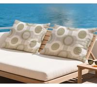 Vert Coussin Exterieur Impermeable Housse Coussin 70x90 cm Lot de 2 Europe Du Nord Coussins Couvre automne Décoratives Taie Oreiller Lin Double Face à Motif Pour Salon Jardin Taie d'oreiller qq-1251