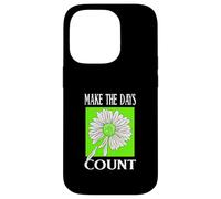 Vert Don't Count The Days Green Graphic Coque pour iPhone 14 Pro
