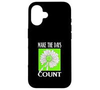 Vert Don't Count The Days Green Graphic Coque pour iPhone 16