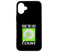 Vert Don't Count The Days Green Graphic Coque pour iPhone 16 Plus