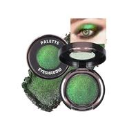 Vert Fard a Paupiere Paillette, Fard a Paupiere Crème Scintillant Holographique, Longue Durée Waterproof Facile à Blender, Métallique Fards à Paupières, Eyeshadow Highlighter, Maquillage Femme Yeux-11