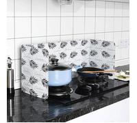 Vert Feuille Plaque Anti-Projections de Cuisson Protection Anti-éclaboussures pour Cuisine Plaque de Protection Multicolore GRILLE