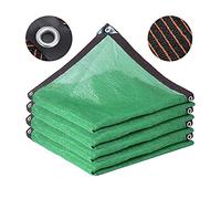 Vert Filet Protection Solaire D'Ombrage Ombrage 75% Auvent,Bloquer Rayons UV Toile Serres Coupe Vent avec Oeillets,pour ExtéRieur Balcon Cour Plantes Granges (2mx5m/6.6ftx16.4ft)