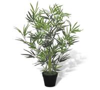 (Vert)Fleur/plante artificielle - Magnifique Bambou artificiel avec pot 80 cm 68707