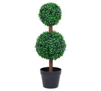 (Vert)Fleur/plante artificielle - Magnifique Plante de buis artificiel avec pot Forme de boule Vert 60 cm 83086