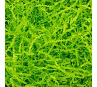 Vert fluo matériau de remplissage en papier 1kg - matériau d'emballage biodégradable, idéal comme remplissage décoratif pour les boîtes et les paniers cadeaux