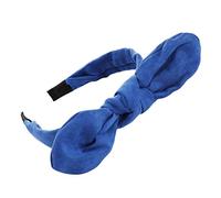 Vert Jaune Rouge Doux femmes cerceau cheveux filles noeud tête arc Plaid Fourrure Loup (Blue, One Size)