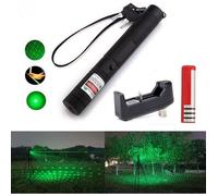 Vert Laser 303 5 mW Stylo Pointeur Laser Pointeur Stylo lumière laser Puissant avec 4000 mAH 18650 Batterie + Chargeur de