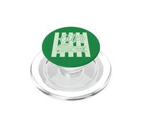 Vert Later Gator rayé PopSockets PopGrip pour MagSafe
