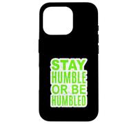 Vert L'importance de l'humilité Graphique vert Coque pour iPhone 16 Pro