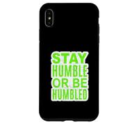 Vert L'importance de l'humilité Graphique vert Coque pour iPhone XS Max