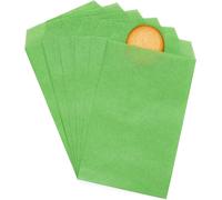 Vert Menthe Plat Moyen Papier Sulfurisé Sacs 3"" X 5"" (8 X 13,3cm) Paquet De 100-Dessert Chocolat Savon Cadeau De Fête De Mariage
