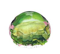 Vert Mignon Chapeau Grenouille Bonnets De Bain Pour Enfants Bonnet De Cheveux Bonnets De Douche Réutilisables Bonnet De Cheveux De Douche Doux Et Élastique Pour Cheveux Longs Cheveux Courts Cheveux