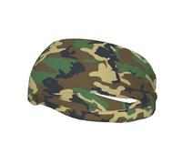 Vert militaire camouflage imprimé unisexe-adulte sport bandeau polyvalent Sport bandeaux évacuant l'humidité bandeau