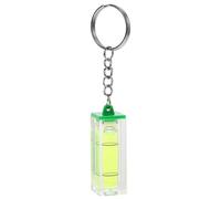 Vert Mini en Plastique Niveau à Bulle Porte-clés pour Camping-car | Design Multifonction, Décoration de Paquet et Clés, Organisation Pratique, Précision Élevée, Style Unique Couleur Aléatoire