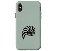 Vert Minimaliste Mer Coquillage Océan Mignon Créature Mer Plage Coque pour iPhone X/XS