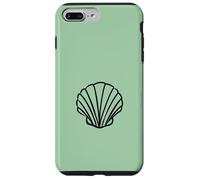 Vert Minimaliste Sea Shell Ocean Beach Coque pour iPhone 7 Plus/8 Plus