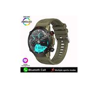 (Vert) Nouvelle montre connectée pour adulte de 1,53 pouce, moniteur d'activité physique, moniteur de fréquence
