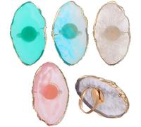 Vert, Palette de Manucure en Résine, Lot de 5, pour Nail Art | Mélange de Pigments, Présentation D’œuvres Finies, Usage à Domicile ou Professionnel, Accessoire Photo Plusieurs styles