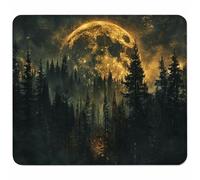 Vert Petit Tapis de Souris 250x200mm avec Base en Caoutchouc Antidérapant et Imperméable, Gaming Tapis de Souris pour Femmes, Hommes, Ordinateurs Portables sans Fil, Cadeau Homme, Arbre L-9956