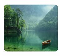 Vert Petit Tapis de Souris 340x280mm avec Base en Caoutchouc Antidérapant et Imperméable, Gaming Tapis de Souris pour Femmes, Hommes, Ordinateurs Portables sans Fil, Cadeau Homme, Paysage N-5693