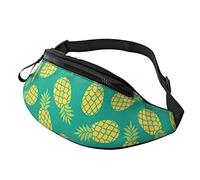 Vert pin décontracté Fanny Taille Pack pour Hommes Femmes réglable Ceinture Taille Sac pour Voyager randonnée Cyclisme Course Festival Rave