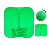 Vert Pliable pour Photographie Et Streaming, Double Panneau avec Découpe, Se Range Facilement sous Une Chaise, Format Compact, Parfait pour Vidéo, Photo Et Zoom
