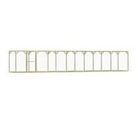 Vert Poulailler cage pour petits animaux pour extérieur 1 5x9x1 5 m Pinède imprégnée A142